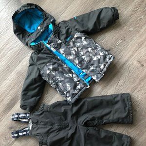 2T Oshkosh Toddler 2-piece Fleece-lined Snowsuit
